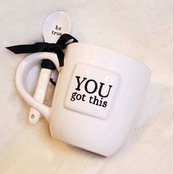 You Got This Be True 11 oz Ceramic Mug and Spoon Set - Picture 1 of 2